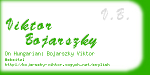 viktor bojarszky business card